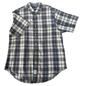 Ralph Lauren Jeans Co Shirt Men’s L Button Down Blue/Gr/Pink Plaid SS Classic